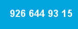 926 644 93 15 926 644 93 15